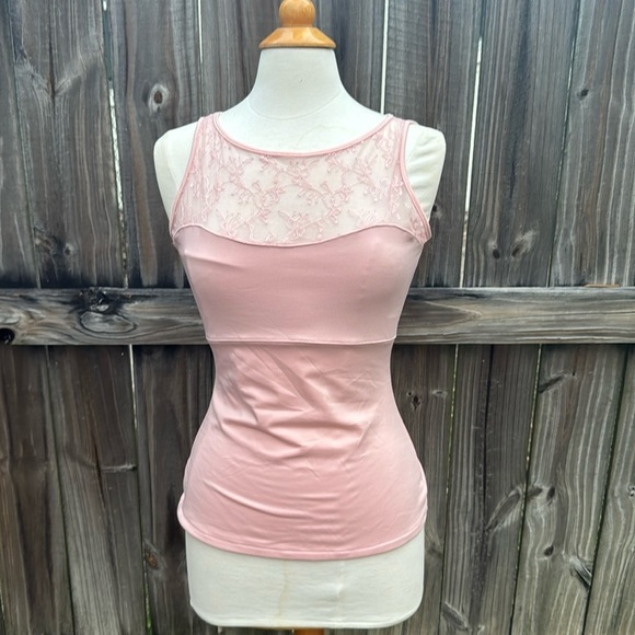 Spanx Lace Bateau Tank Camisole Hide & Sleek, size Large (10/12) - Picture 2 of 6